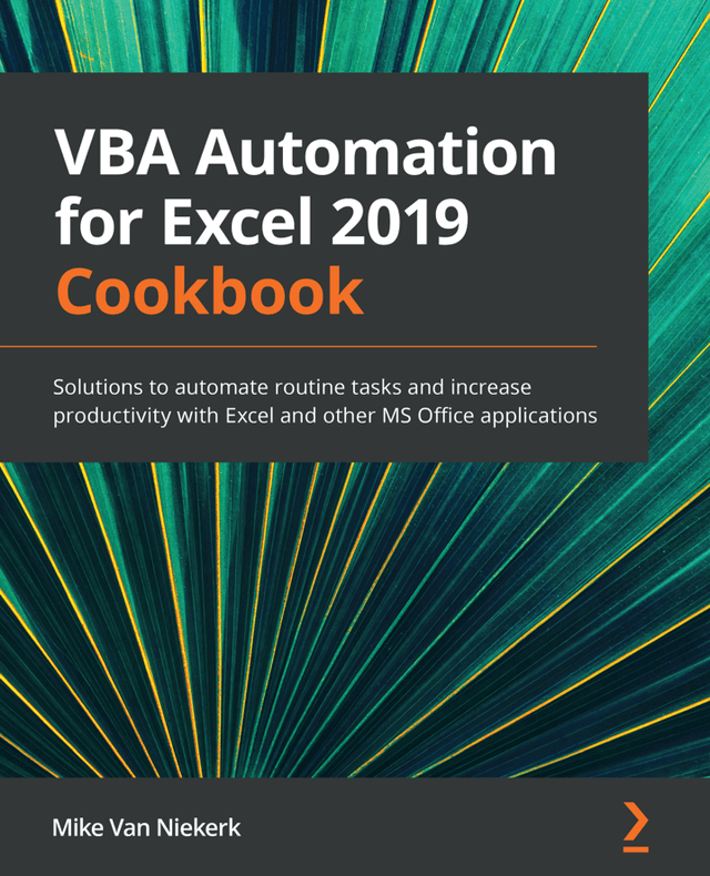 VBA Automation for Excel 2019 Cookbook book cover