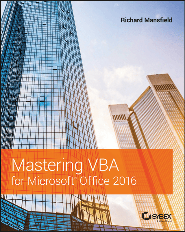Mastering VBA for Microsoft Office 2016 book cover