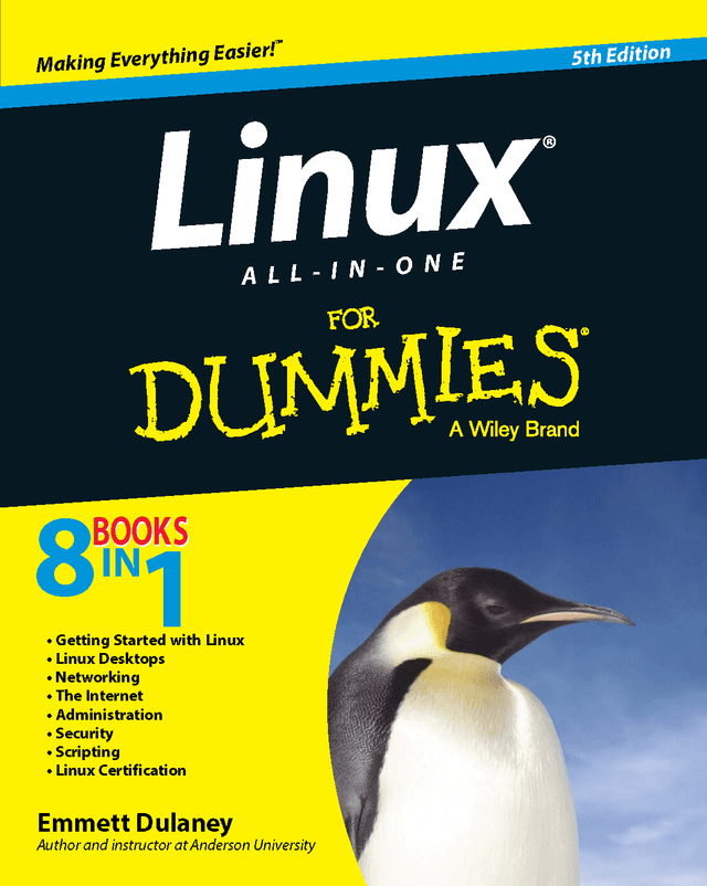 Linux All In One for Dummies 5th Edition book cover
